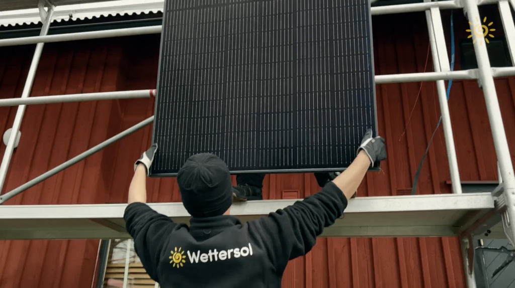 Wettersol installerar solceller på Persgården