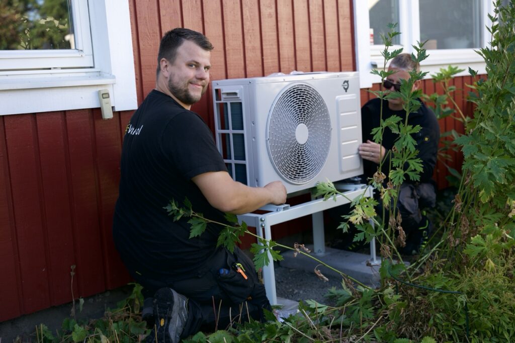 Wettersol installerar bästa luft-luft värmepumpen